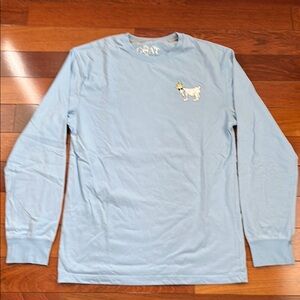 GOAT USA Blue Long Sleeve Shirt NWOT
